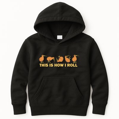 Kiwi Bird Australia Souvenir This Is How I Roll Kiwi Kids Hoodie
