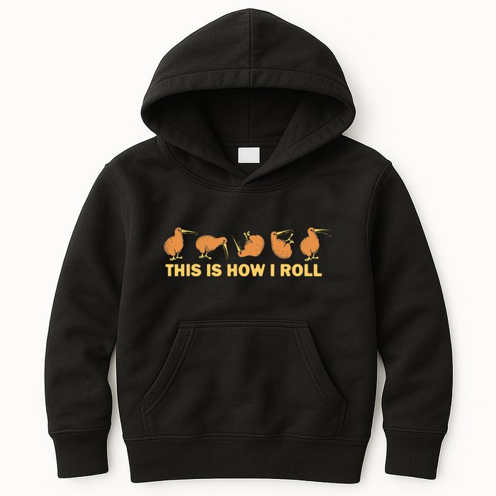 Kiwi Bird Australia Souvenir This Is How I Roll Kiwi Kids Hoodie