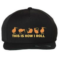 Kiwi Bird Australia Souvenir This Is How I Roll Kiwi Wool Snapback Cap