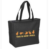 Kiwi Bird Australia Souvenir This Is How I Roll Kiwi Zip Tote Bag