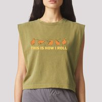 Kiwi Bird Australia Souvenir This Is How I Roll Kiwi Garment-Dyed Women's Muscle Tee
