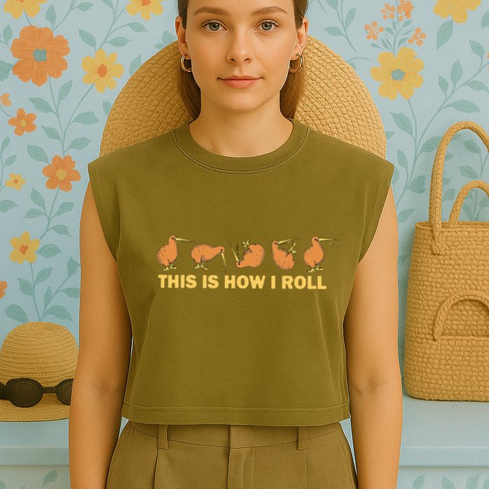 Kiwi Bird Australia Souvenir This Is How I Roll Kiwi Garment-Dyed Women's Muscle Tee