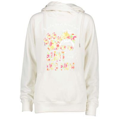 Kinda Busy An Aunt And A Dog Mom Mother's Day Great Gift Womens Funnel Neck Pullover Hood