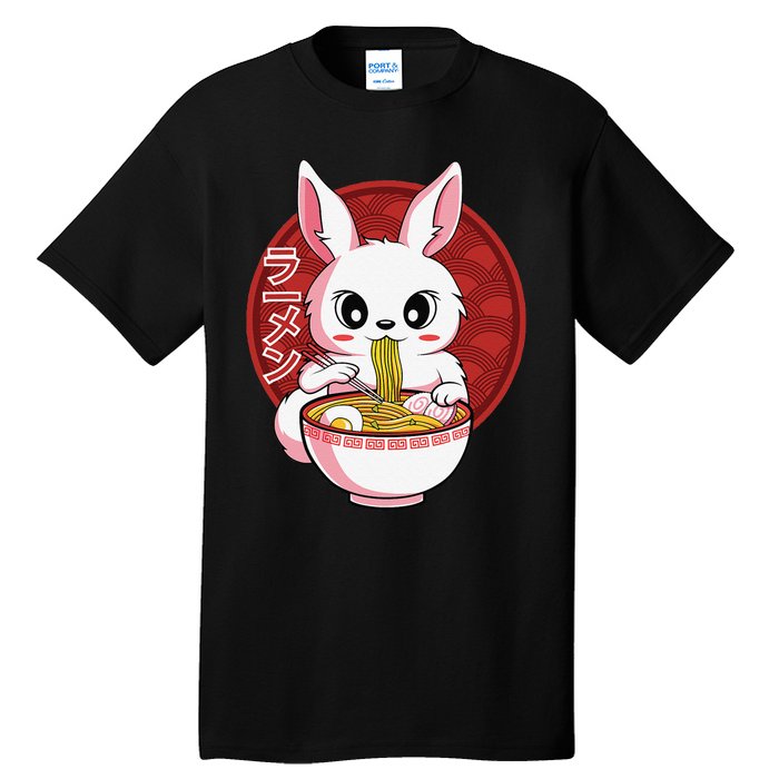 Kawaii Bunny Anime Ra Japanese Noodles Rabbit Lover Tall T-Shirt