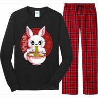 Kawaii Bunny Anime Ra Japanese Noodles Rabbit Lover Long Sleeve Pajama Set