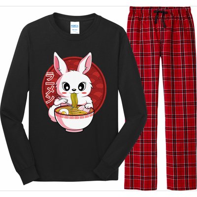 Kawaii Bunny Anime Ra Japanese Noodles Rabbit Lover Long Sleeve Pajama Set