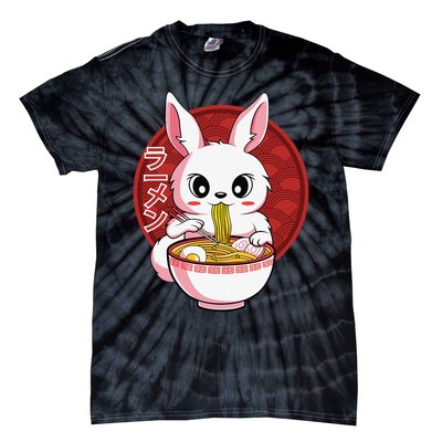 Kawaii Bunny Anime Ra Japanese Noodles Rabbit Lover Tie-Dye T-Shirt