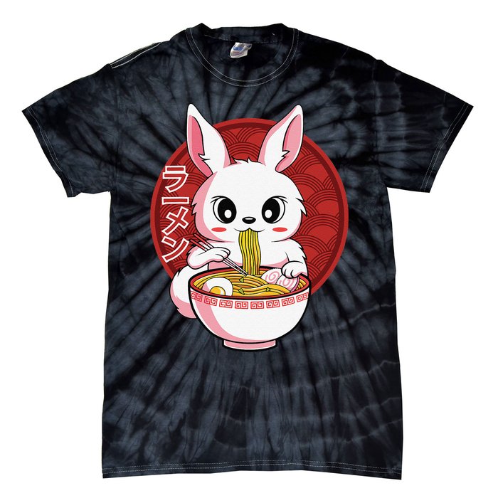 Kawaii Bunny Anime Ra Japanese Noodles Rabbit Lover Tie-Dye T-Shirt