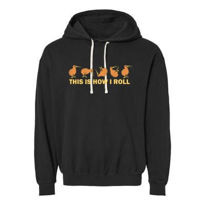 Kiwi Bird Australia Souvenir This Is How I Roll Kiwi Garment-Dyed Fleece Hoodie