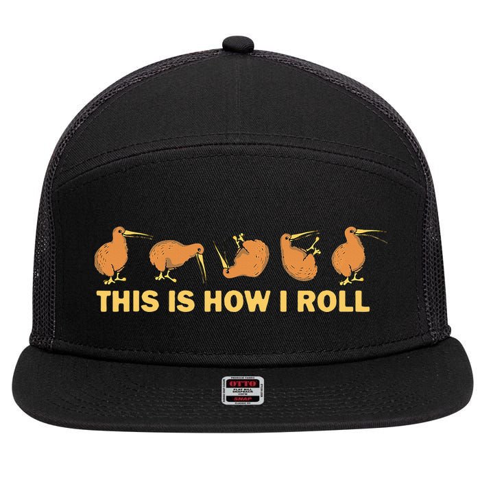 Kiwi Bird Australia Souvenir This Is How I Roll Kiwi 7 Panel Mesh Trucker Snapback Hat