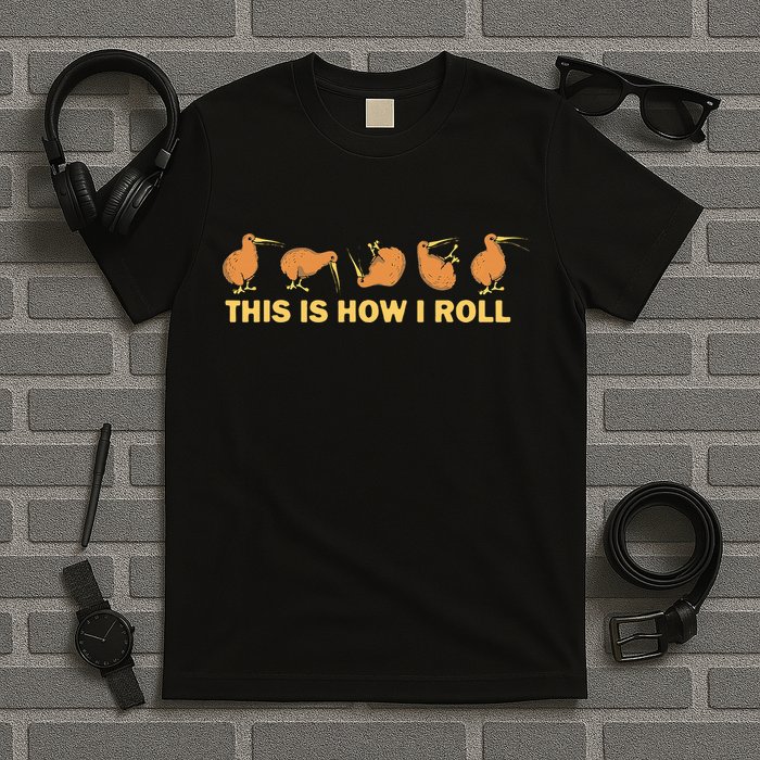 Kiwi Bird Australia Souvenir This Is How I Roll Kiwi T-Shirt