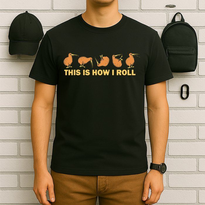 Kiwi Bird Australia Souvenir This Is How I Roll Kiwi T-Shirt