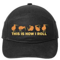 Kiwi Bird Australia Souvenir This Is How I Roll Kiwi 7-Panel Snapback Hat