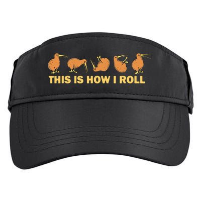 Kiwi Bird Australia Souvenir This Is How I Roll Kiwi Adult Drive Performance Visor