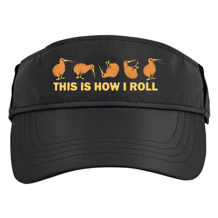 Kiwi Bird Australia Souvenir This Is How I Roll Kiwi Adult Drive Performance Visor