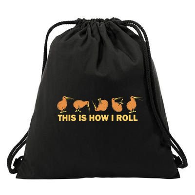 Kiwi Bird Australia Souvenir This Is How I Roll Kiwi Drawstring Bag