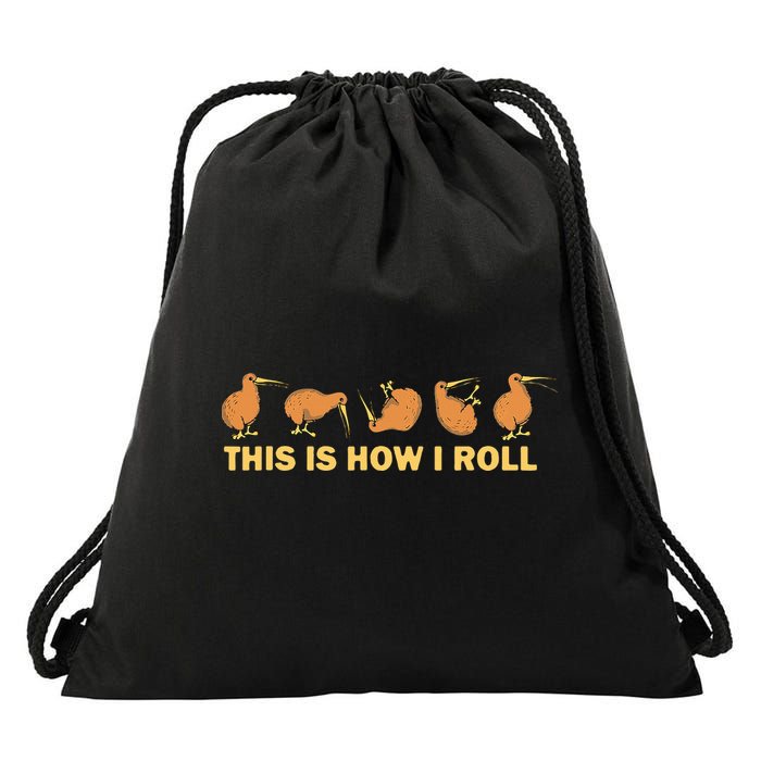 Kiwi Bird Australia Souvenir This Is How I Roll Kiwi Drawstring Bag