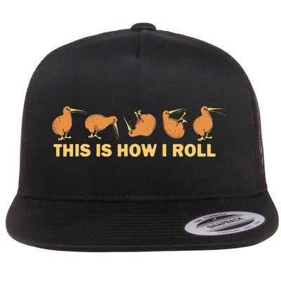 Kiwi Bird Australia Souvenir This Is How I Roll Kiwi Flatbill Hat
