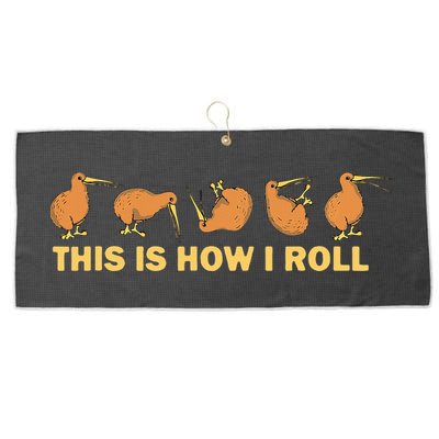 Kiwi Bird Australia Souvenir This Is How I Roll Kiwi Large Microfiber Waffle Golf Towel