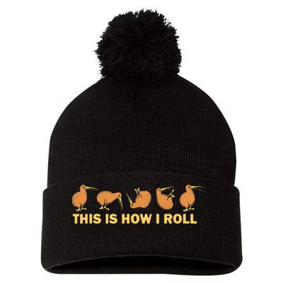Kiwi Bird Australia Souvenir This Is How I Roll Kiwi Pom Pom 12in Knit Beanie