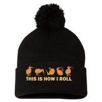 Kiwi Bird Australia Souvenir This Is How I Roll Kiwi Pom Pom 12in Knit Beanie