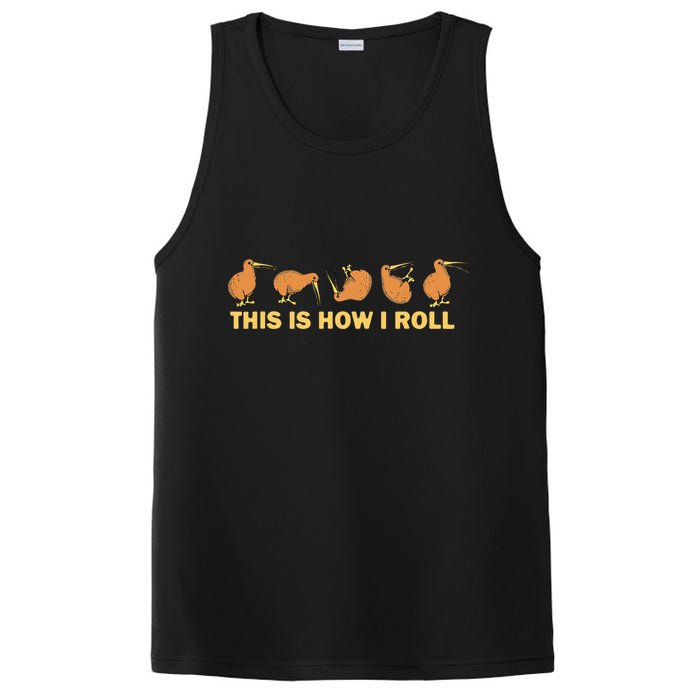 Kiwi Bird Australia Souvenir This Is How I Roll Kiwi PosiCharge Competitor Tank