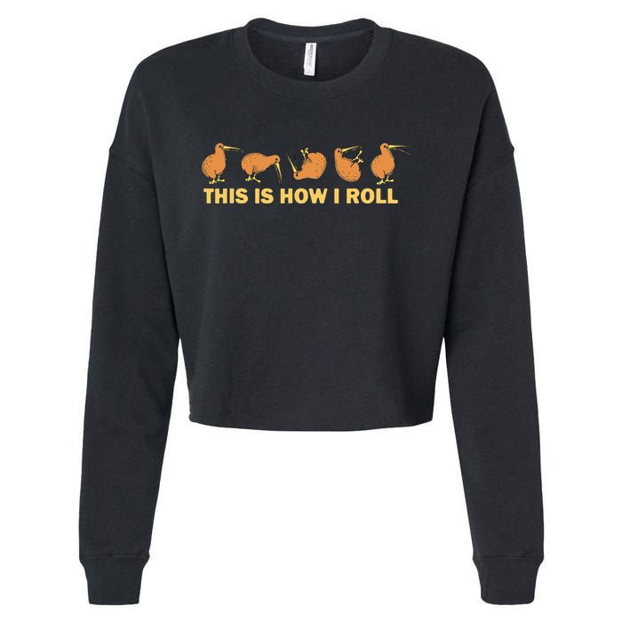 Kiwi Bird Australia Souvenir This Is How I Roll Kiwi Cropped Pullover Crew