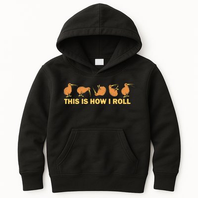 Kiwi Bird Australia Souvenir This Is How I Roll Kiwi Kids Hoodie
