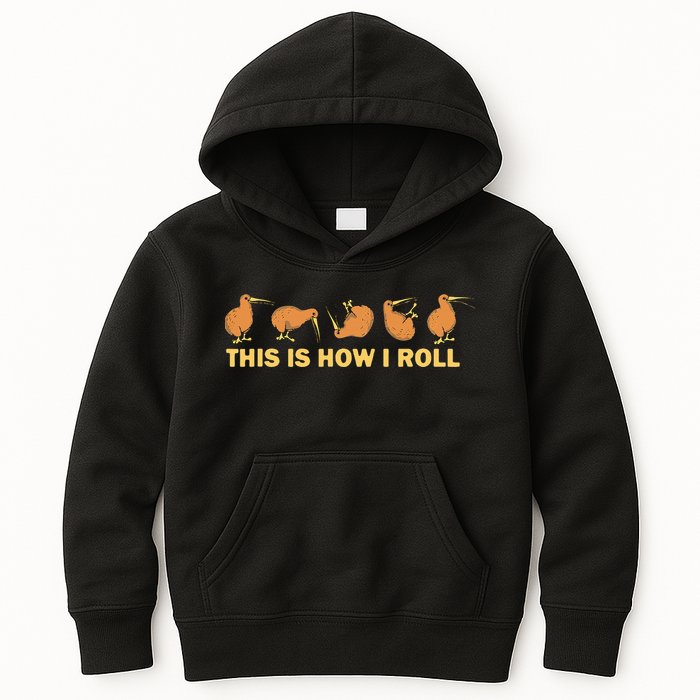 Kiwi Bird Australia Souvenir This Is How I Roll Kiwi Kids Hoodie