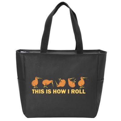 Kiwi Bird Australia Souvenir This Is How I Roll Kiwi Zip Tote Bag