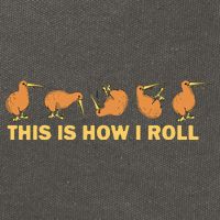 Kiwi Bird Australia Souvenir This Is How I Roll Kiwi Cotton Canvas Backpack