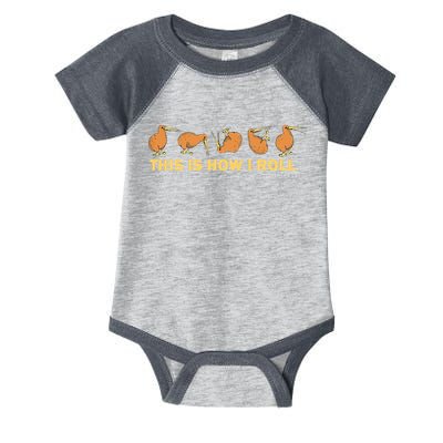 Kiwi Bird Australia Souvenir This Is How I Roll Kiwi Infant Baby Jersey Bodysuit