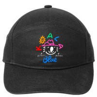 Koala Blue Australia Cute Rip Olivia 7-Panel Snapback Hat