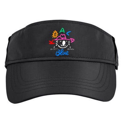 Koala Blue Australia Cute Rip Olivia Adult Drive Performance Visor