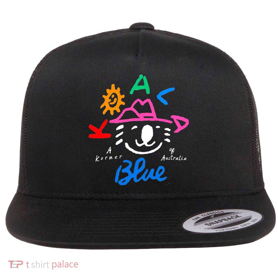 Koala Blue Australia Cute Rip Olivia Flat Bill Trucker Hat