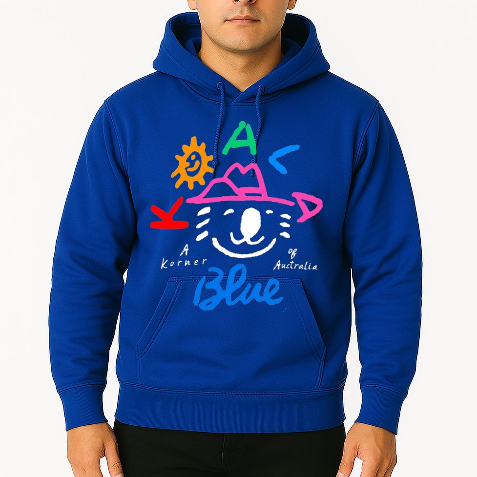 Koala Blue Australia Cute Rip Olivia Hoodie