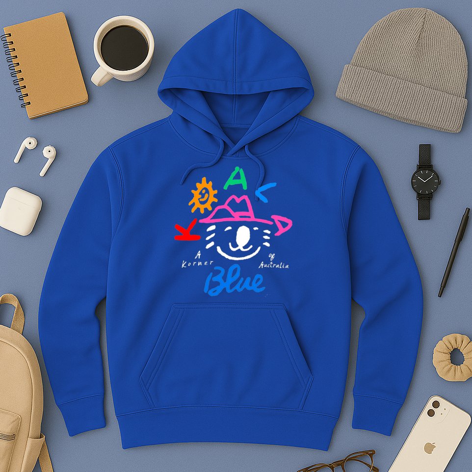 Koala Blue Australia Cute Rip Olivia Hoodie