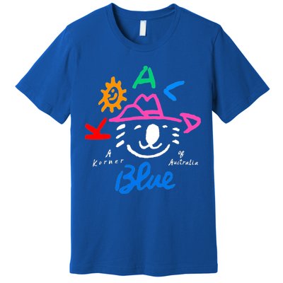 Koala Blue Australia Cute Rip Olivia Premium T-Shirt
