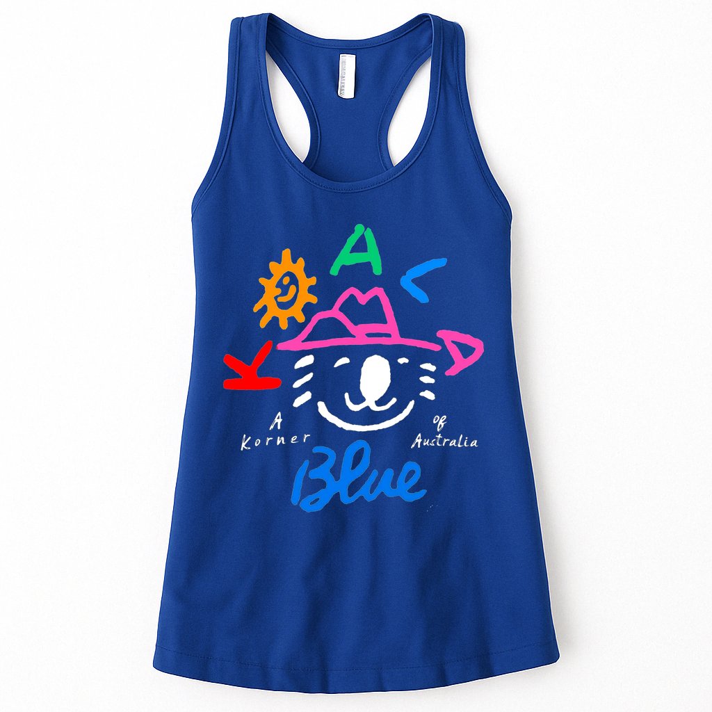 Koala Blue Australia Cute Rip Olivia Womens Tank Top