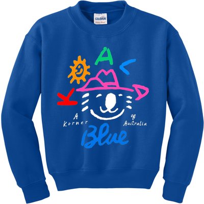 Koala Blue Australia Cute Rip Olivia Kids Sweatshirt