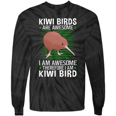 Kiwi Birds Are Awesome Flightless Kiwi Bird Tie-Dye Long Sleeve Shirt