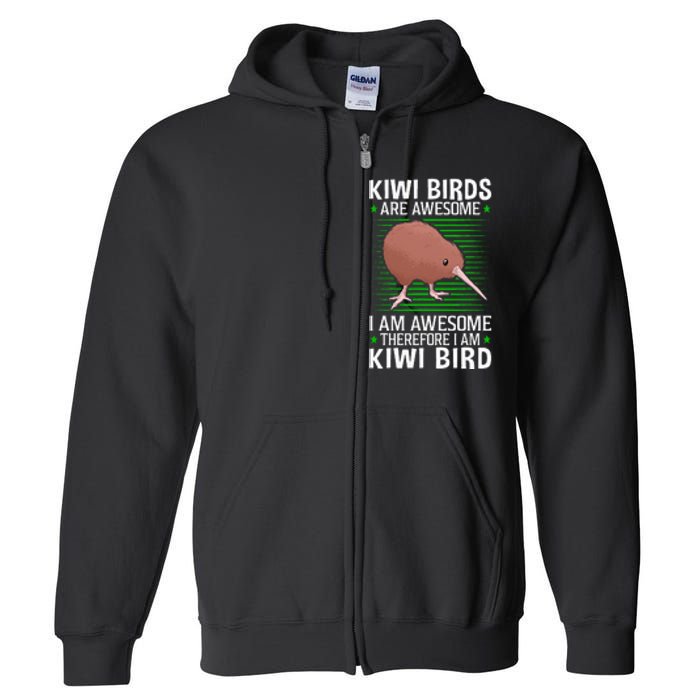 Kiwi Birds Are Awesome Flightless Kiwi Bird Full Zip Hoodie