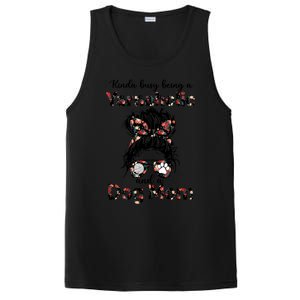 Kinda Busy Being A Yarnaholic And A Dog Mom Crocheting Lover Gift PosiCharge Competitor Tank