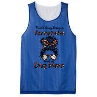 Kinda Busy Being A Yarnaholic And A Dog Mom Crocheting Lover Gift Mesh Reversible Basketball Jersey Tank