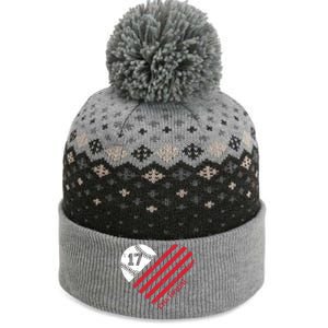 Kris Bryant Baseball Flag Heart Gift Cute Gift The Baniff Cuffed Pom Beanie