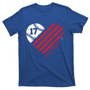 Kris Bryant Baseball Flag Heart Gift Cute Gift T-Shirt