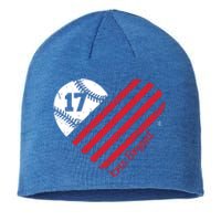 Kris Bryant Baseball Flag Heart Gift Cute Gift Sustainable Beanie