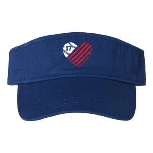 Kris Bryant Baseball Flag Heart Gift Cute Gift Valucap Bio-Washed Visor