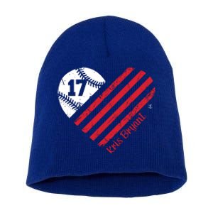 Kris Bryant Baseball Flag Heart Gift Cute Gift Short Acrylic Beanie