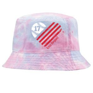 Kris Bryant Baseball Flag Heart Gift Cute Gift Tie-Dyed Bucket Hat